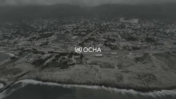 OCHA logo over the last seconds of footage
